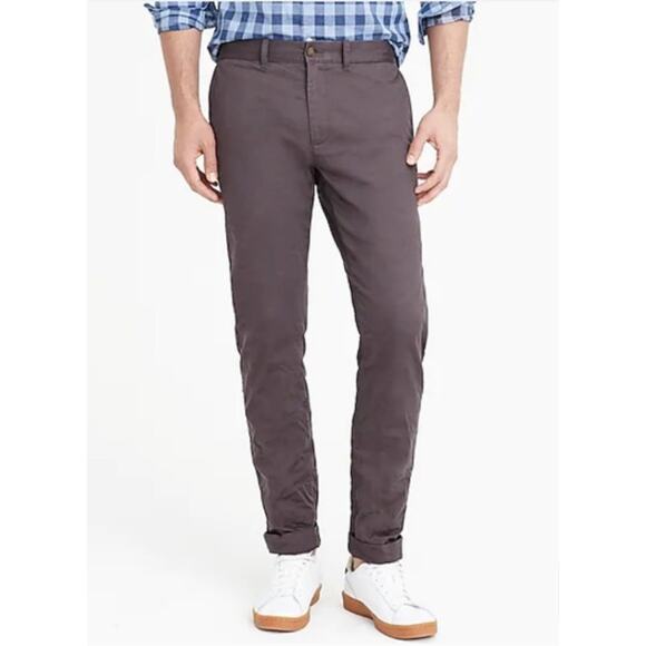 J. Crew Slim Fit Flex Chino Pants Coal Gray H3167 Size 30/32 - Picture 1 of 12
